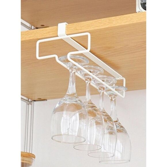 Japard Stemware Holder Under Cabinet, Wine Glass Hanging Rack Fit for The Cabine - Picture 3 of 7